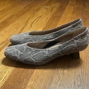 BeautiFeel Womens Art Decco Snakeskin Pump Size 38